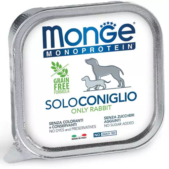 Monge Cane Monoprotein Solo Coniglio 150 g