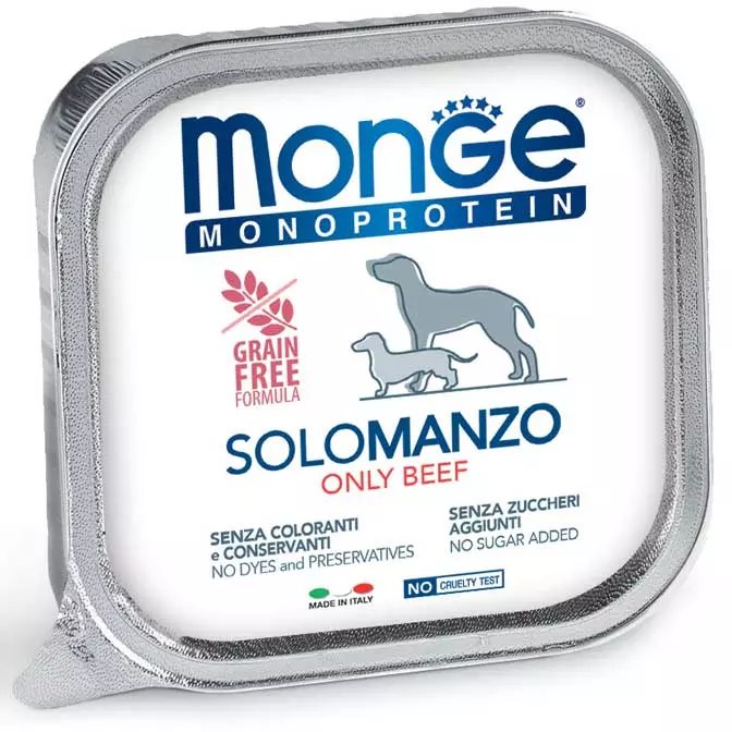 Monge Cane Monoprotein Solo Manzo 150 g