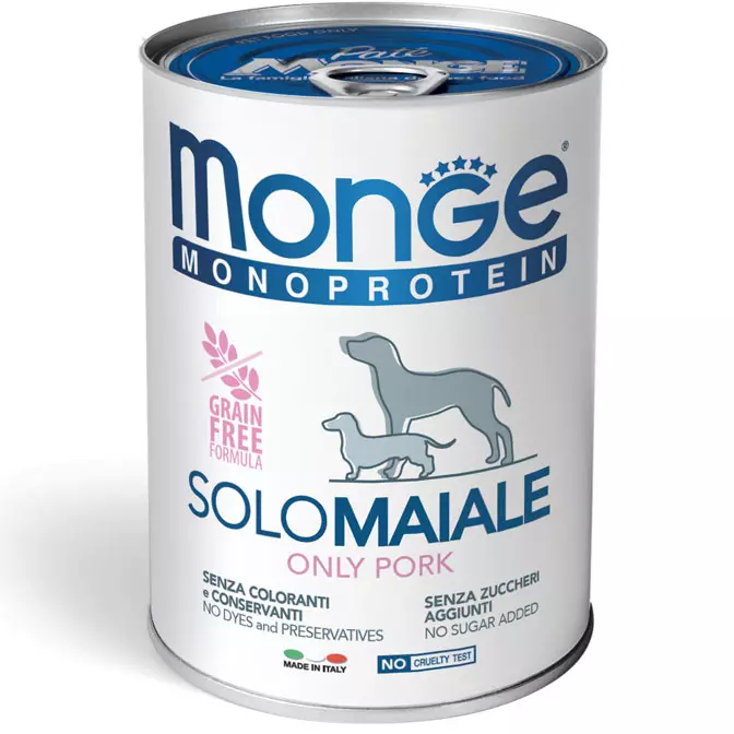 Monge Cane Monoprotein Solo Maiale 400 g