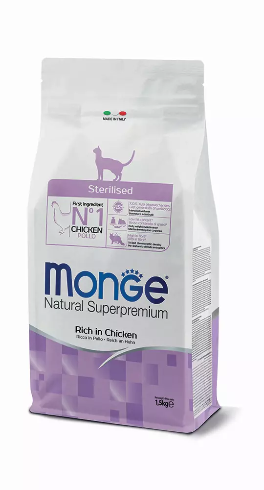 Monge Gatto Natural Superpremium Sterilized Pollo 10 kg