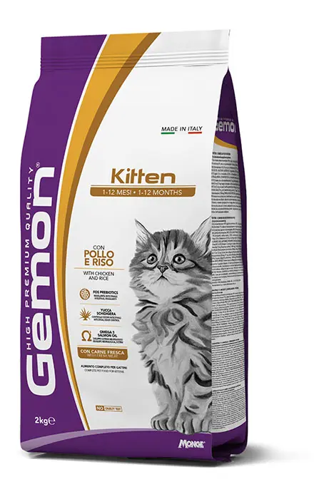 Monge Gatto Gemon Kitten Pollo e Riso 7 kg