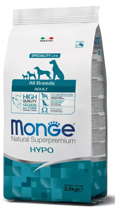 Monge Cane Natural Superpremium Hypoallergenic Salmone & Tonno 12 kg