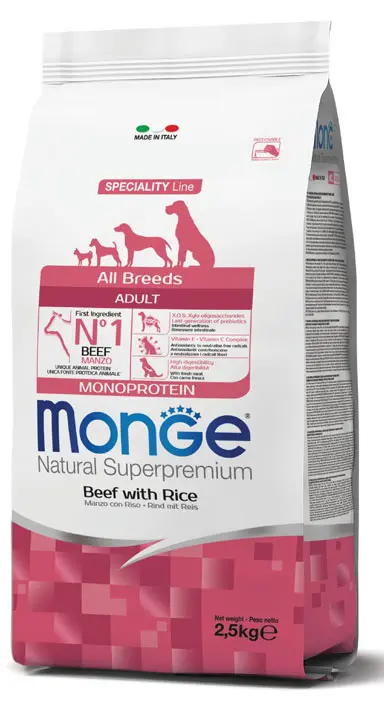 Monge Cane Natural Superpremium Adult Manzo 12 kg