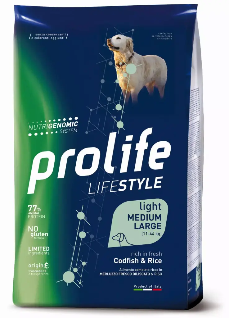 Prolife Lifestyle Light Merluzzo Riso 12 kg