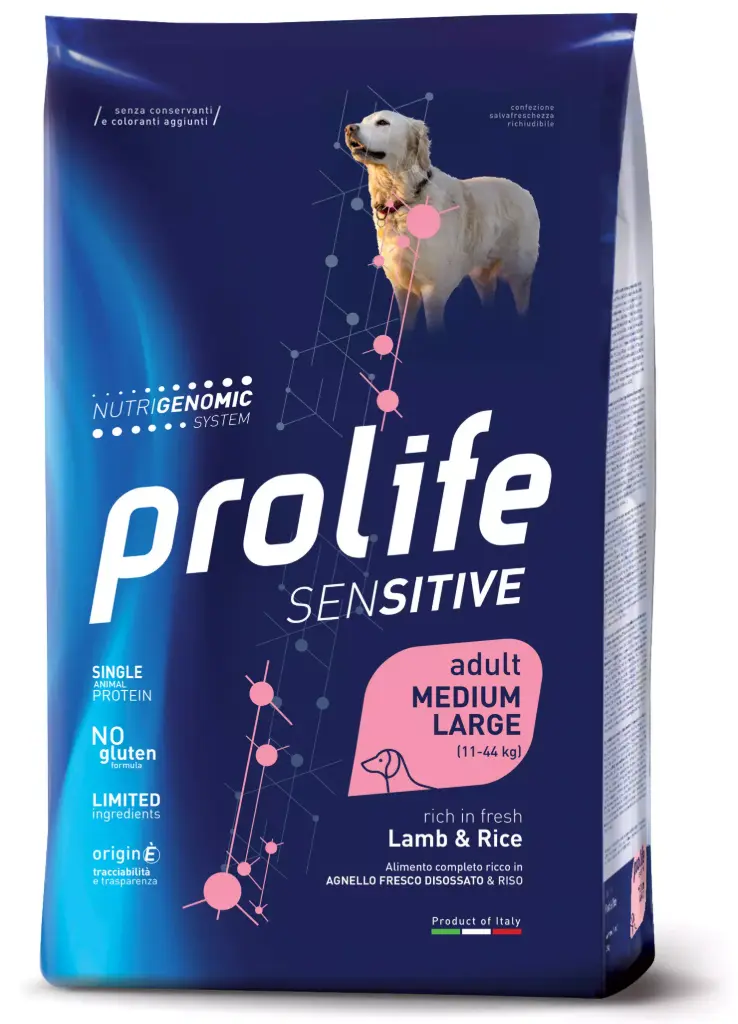 Prolife Sensitive Adult Agnello Riso 10 kg