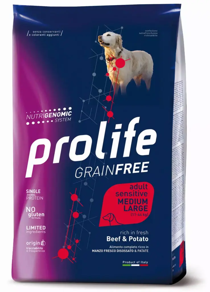 Prolife Sensitive Grain Free Adult Manzo 10 kg