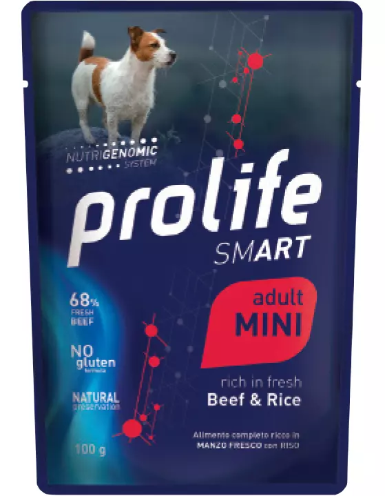 Prolife Smart Adult Mini Manzo Riso 100 g