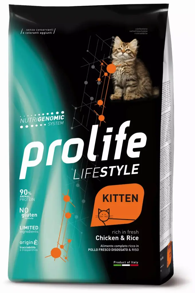 Prolife Lifestile Kitten Pollo Riso 1500 g