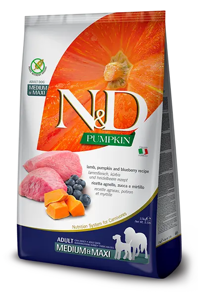 Farmina N&D Pumpkin Adult Lamb e Blueberry 12 kg