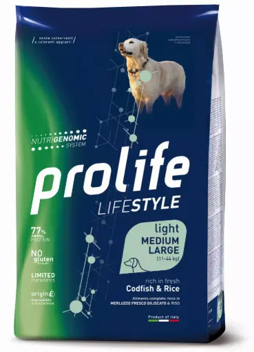 [CSPROLFSLGM12000] Prolife Lifestyle Light Merluzzo Riso 12 kg