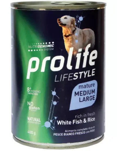 [CUPROLFSMFR00400] Prolife Lifestyle Matur Pesce 400 g