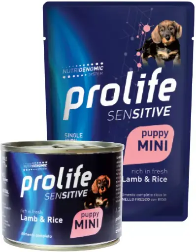 [CUPROSSTPLR00100] Prolife Sensitive Puppy Agnello 100 g