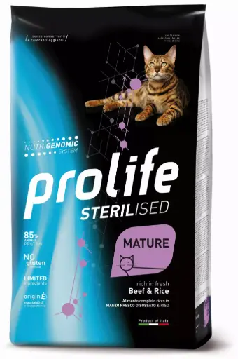 [GSPROSTRMBR01500] Prolife Sterilised Sensitive Mature Manzo 1,5 kg