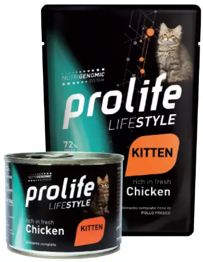 [GUPROLFSKPR00085] Prolife Lifestile Kitten Pollo Riso 85 g