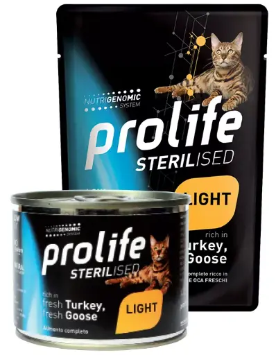 [GUPROSTRLBR00085] Prolife Sterilised Grain Free Adult Tacchino Oca 85 g