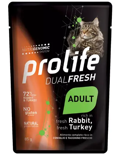 [GUPRODLFCTP00085] Prolife Dual Fresh Adult Coniglio Tacchino 85 g
