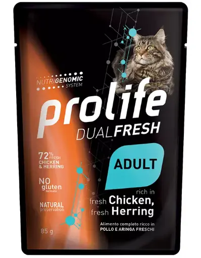 [GUPRODLFPAA00085] Prolife Dual Fresh Adult Pollo Aringa 85 g