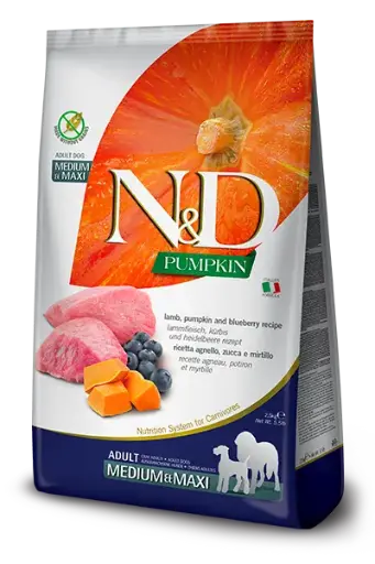 [CSFARNEDLEB12000] Farmina N&D Pumpkin Adult Lamb e Blueberry 12 kg