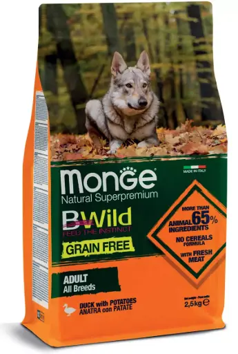 [CSMONBWDANP12000] Monge Cane Adulto Natural SuperPremium Grain Free All Breeds Anatra 12 kg