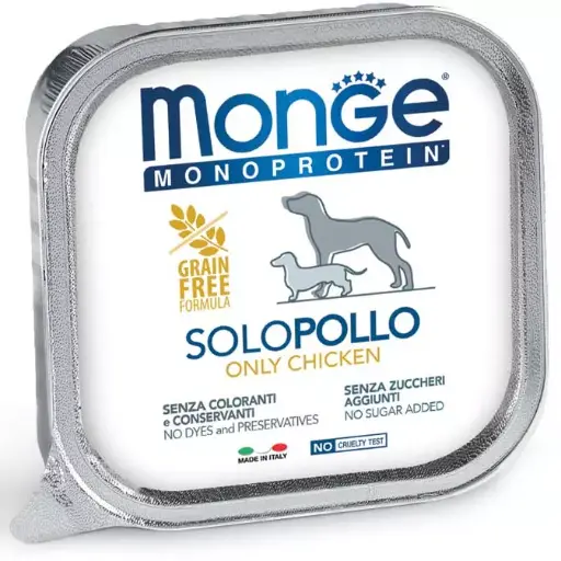 [CUMONMONPOL00150] Monge Cane Monoprotein Solo Pollo150 g
