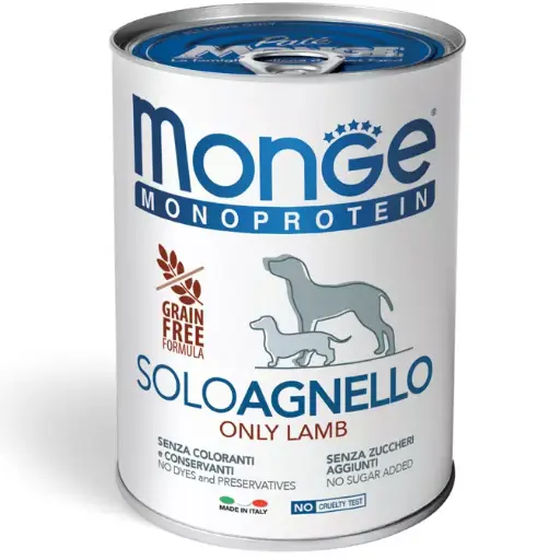 [CUMONMONAGN00150] Monge Cane Monoprotein Solo Agnello 150 g