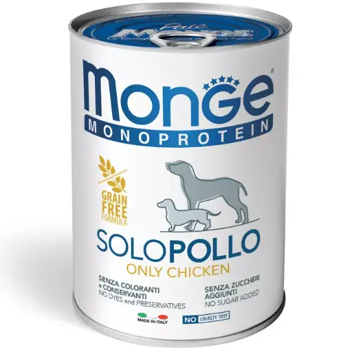 [CUMONMONPOL00400] Monge Cane Monoprotein Solo Pollo 400 g