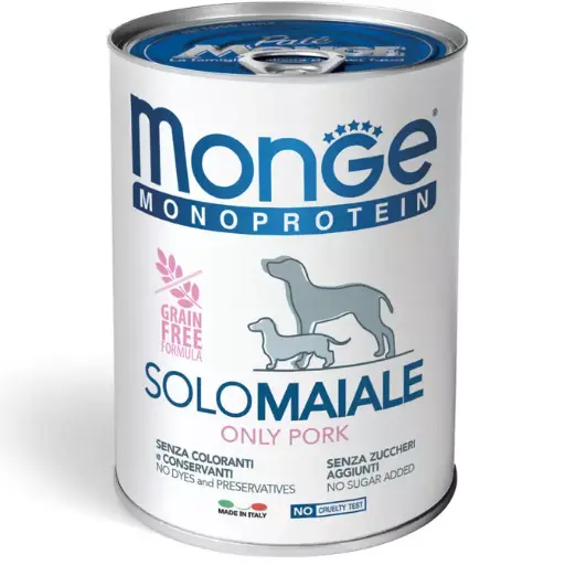 [CUMONMONMAI00400] Monge Cane Monoprotein Solo Maiale 400 g