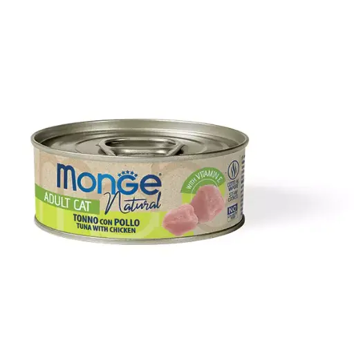 [GUMONNATTPL00080] Monge Gatto Natural Tonno del Pacifico con Pollo 80 g