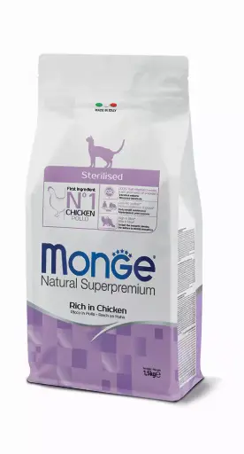 [GSMONNSPSZP10000] Monge Gatto Natural Superpremium Sterilized Pollo 10 kg