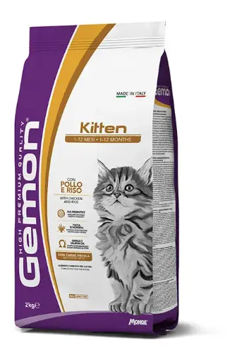 [GSMONGEMKPR07000] Monge Gatto Gemon Kitten Pollo e Riso 7 kg