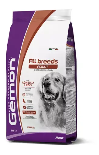 [CSMONGEMAAR15000] Monge Cane Gemon All Breeds Agnello 15 kg