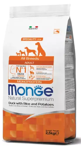 [CSMONNSPANA12000] Monge Cane Natural Superpremium Adult Anatra 12 kg