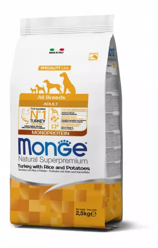 [CSMONNSPATC12000] Monge Cane Natural Superpremium Adult Tacchino 12 kg